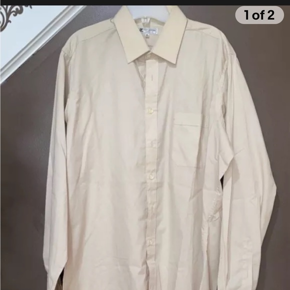 ted lapidus Monsieur Size small 17 34-35 Cream Off White - Picture 2 of 3